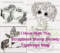 I won The Scrapbook Stamp Society Challenge