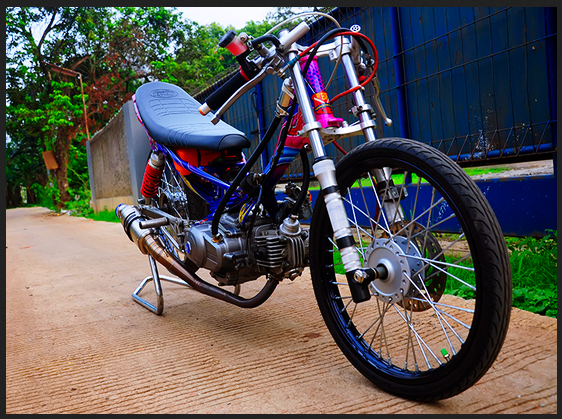 Gambar Foto Modifikasi Motor Jupiter Z Drag Super Cepat