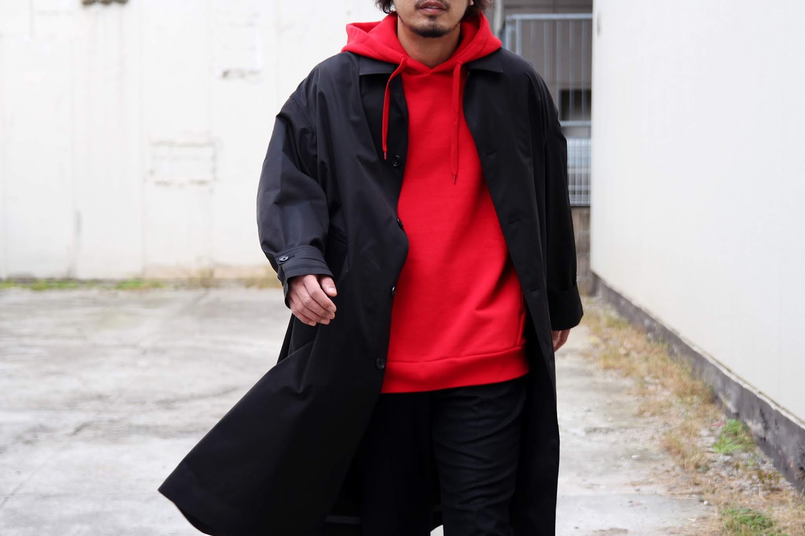 CLANE HOMME / クラネオム「BAL COLLAR OVER SIZE COAT」 - input