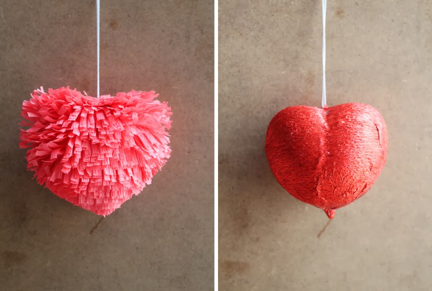 corner blog diy egg + crepe paper valentine's day hearts