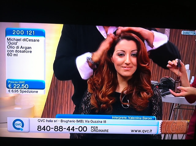 QVC Italia Italy Michael diCesare hair stylist products prodotti per capelli diretta tv live Veronique Tres Jolie Cristina Dragano