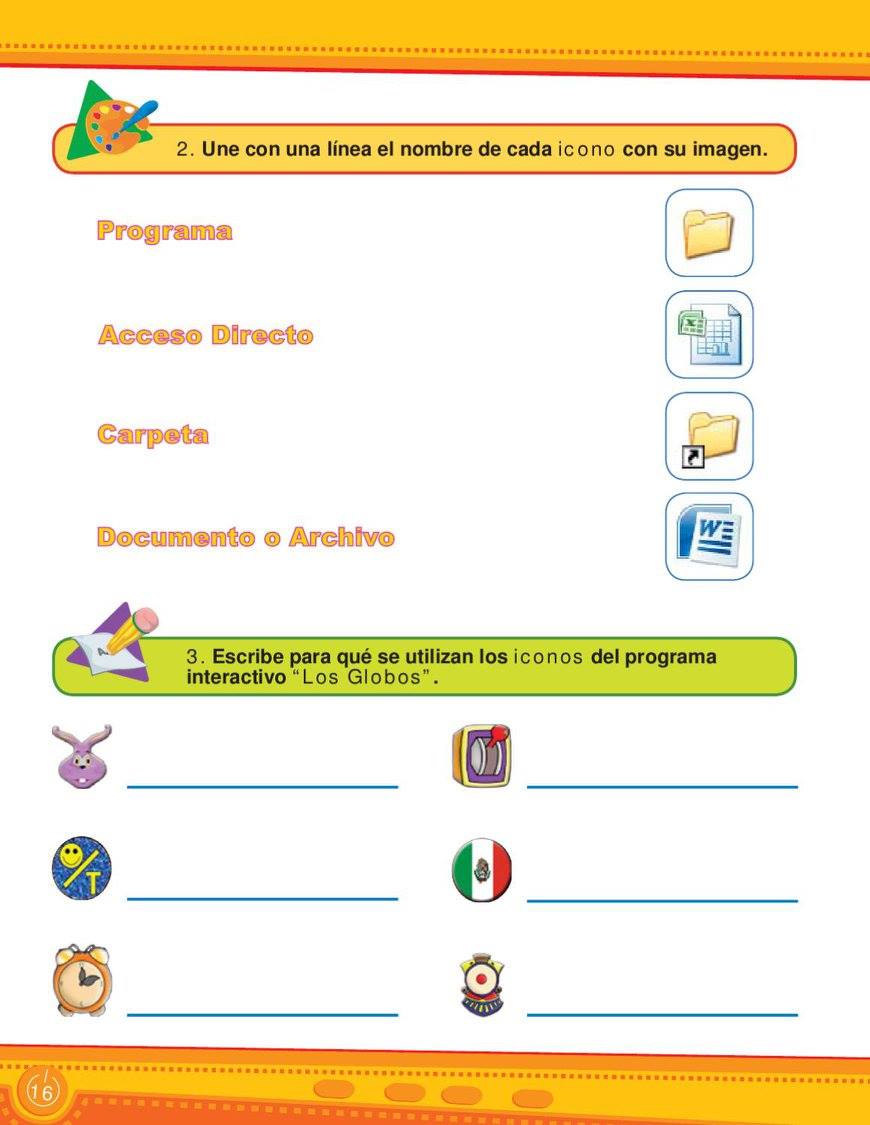 Fichas de Primaria Informática para niños Fichas de Primaria Informática para niños