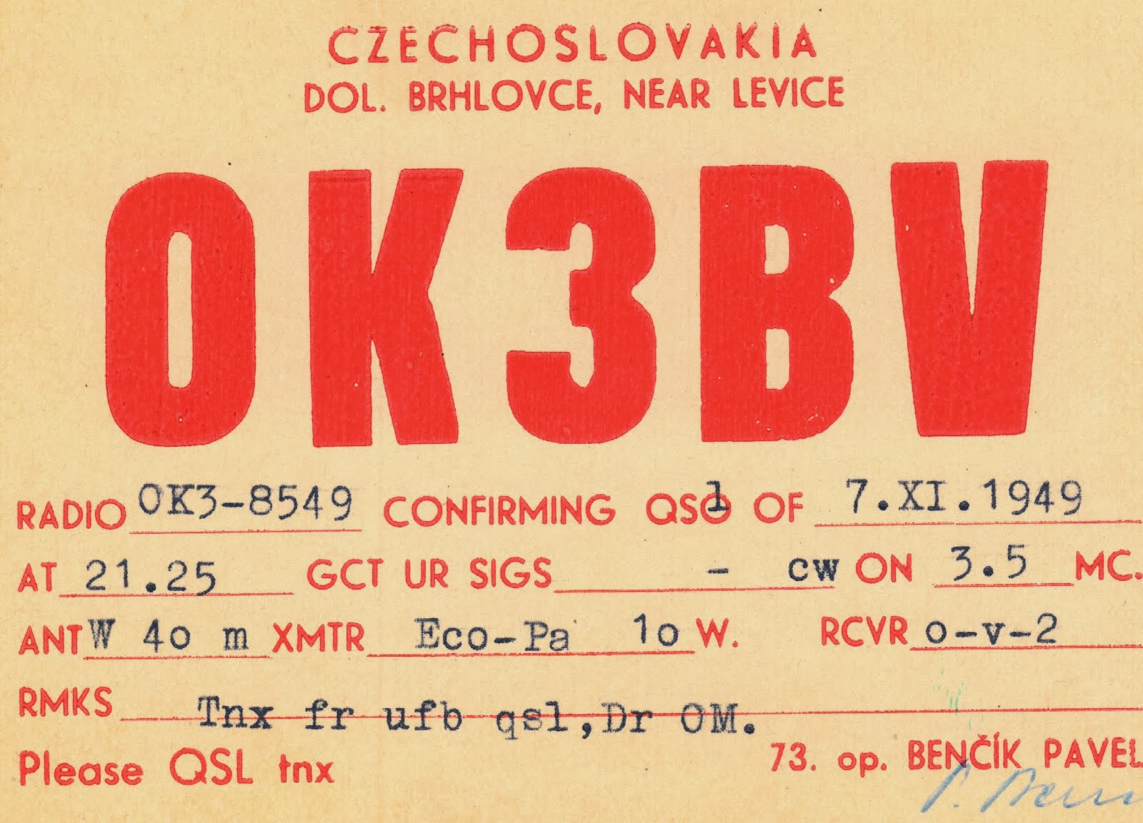 Album historických QSL 1945-1952