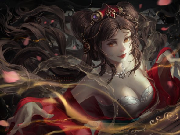 As mulheres nas ilustrações de fantasia com um toque oriental de Phong Anh Phong Anh deviantart artstation arte ilustrações fantasia oriental mulheres