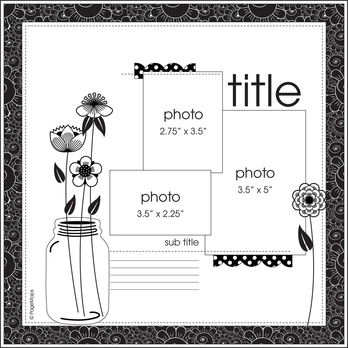 my very first scrapbook layout