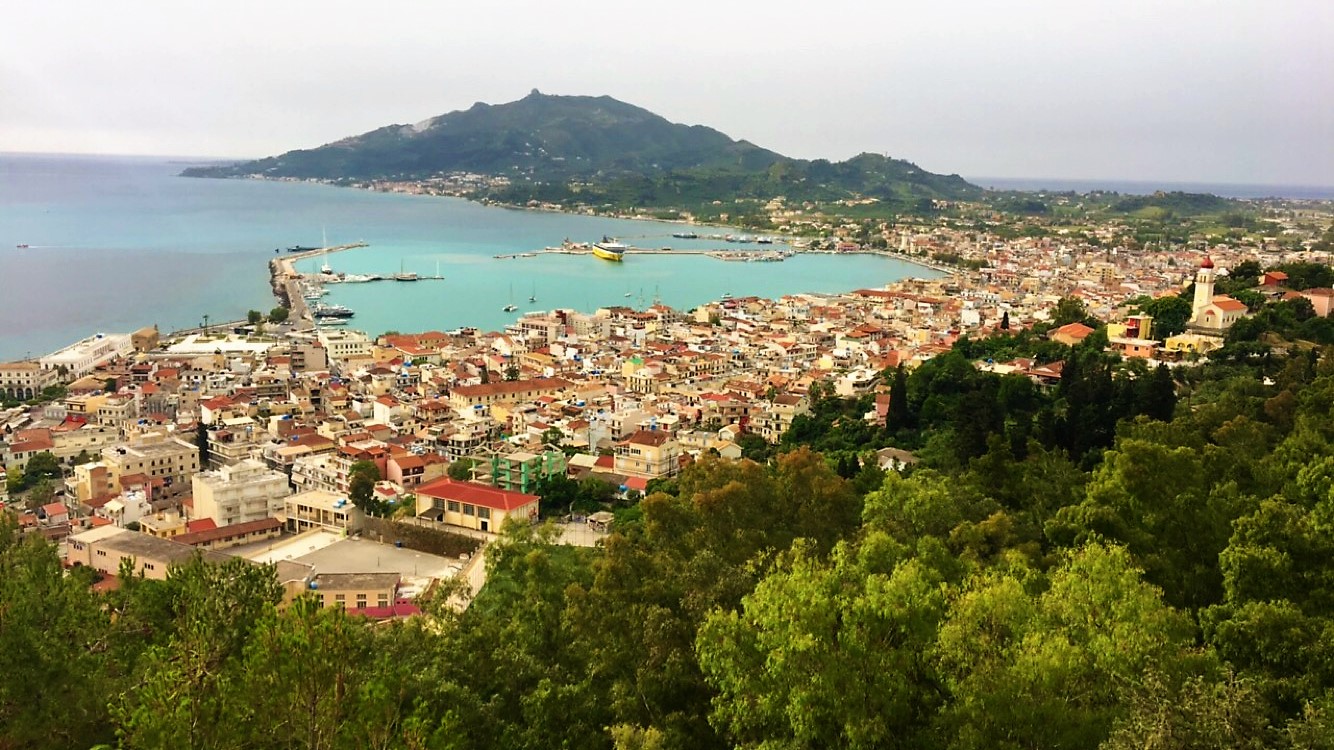 A View of Zakynthos Town A View of Zakynthos Town