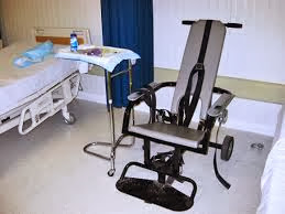 Chair to strap prisoners down at Guantanamo Bay