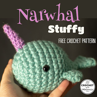 Narwhal Stuffy - Free Crochet Pattern