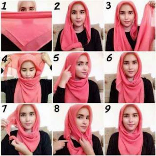 Cara Memakai Jilbab Segi Empat Untuk Sehari-hari Cara Memakai Jilbab Segi Empat Untuk Sehari-hari