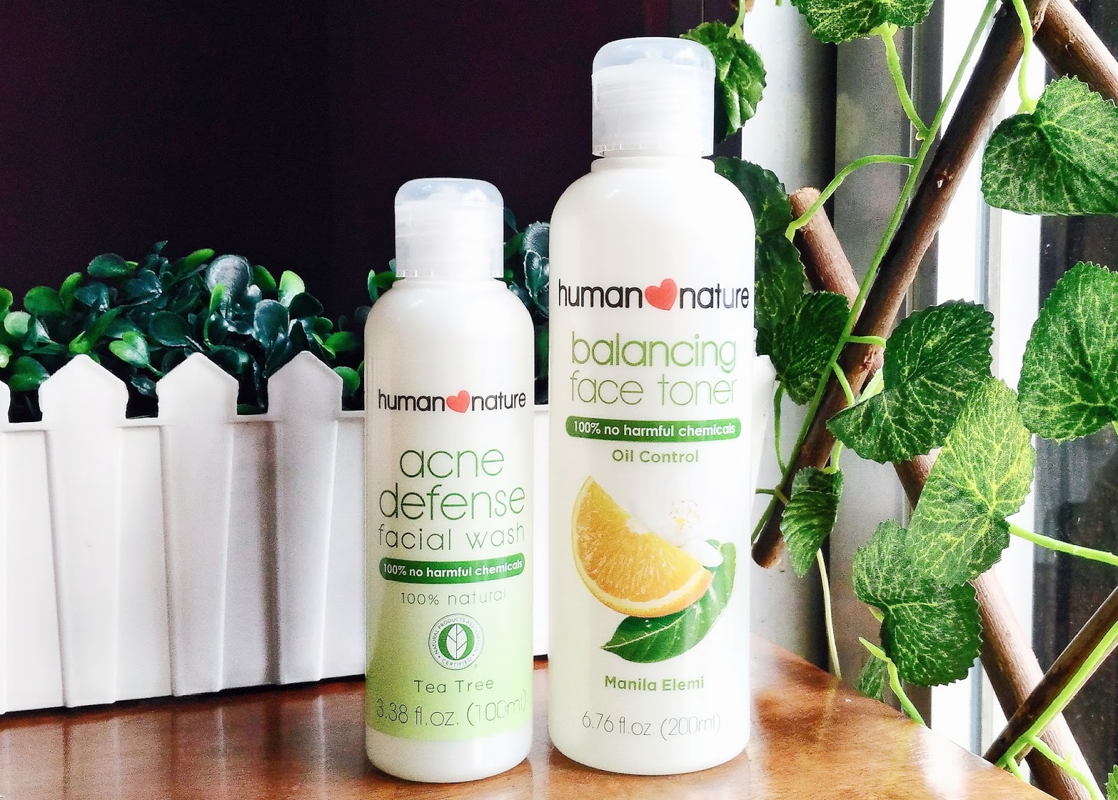 human nature acne facial wash