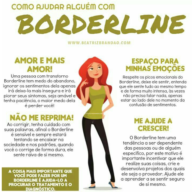 Explicando traços do Transtorno de Personalidade Borderline. #Borderli