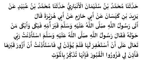 Hadis Riwayat Abu Daud - Gambar Islami