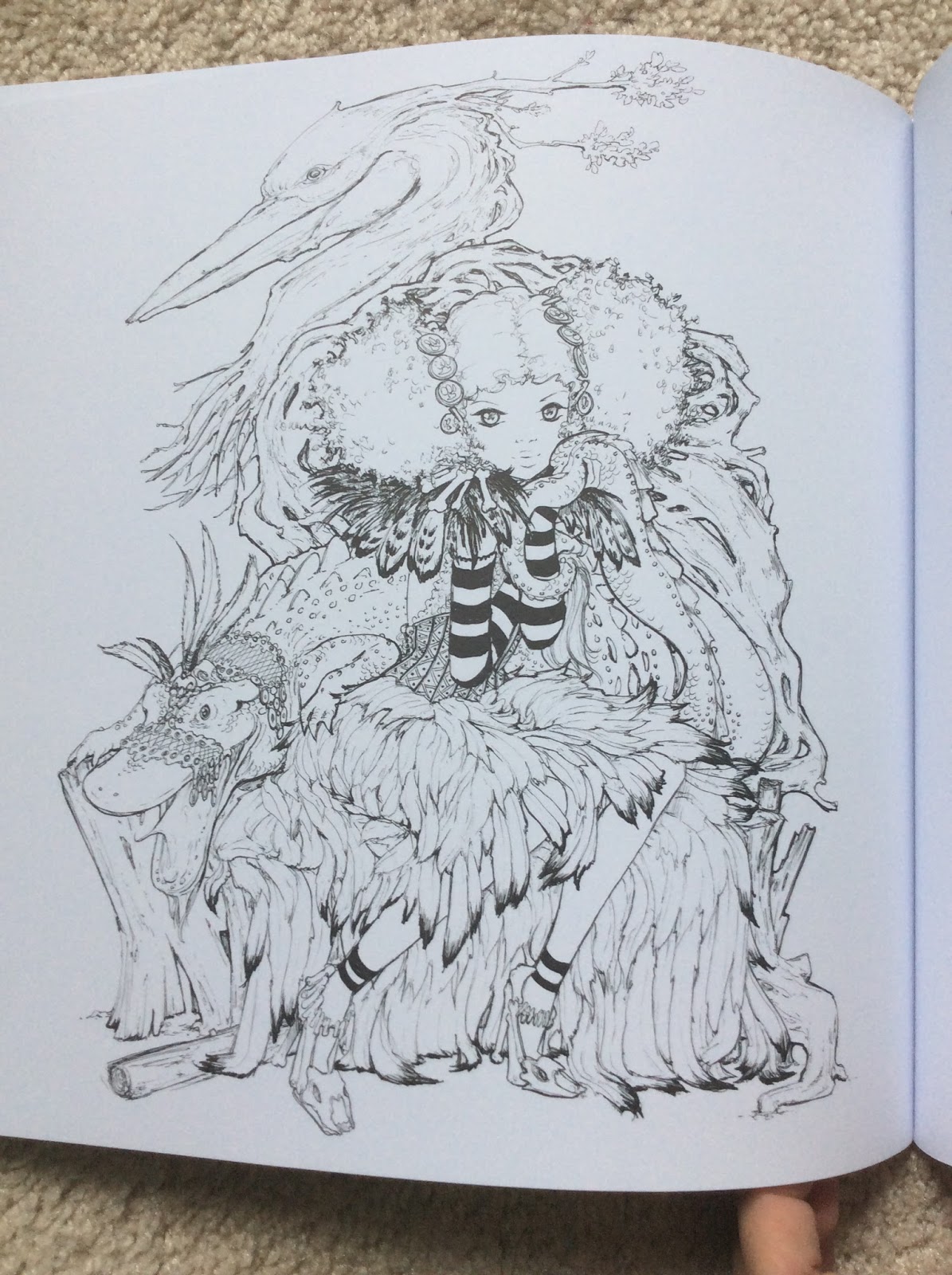 Nesca's Nook Pop Manga Coloring Book by Camilla d'Errico