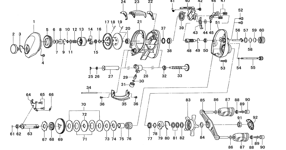 team daiwa advantage schematics | most complete fishing reels schematics