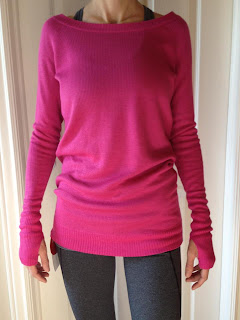 lululemon chai time sweater in paris pink