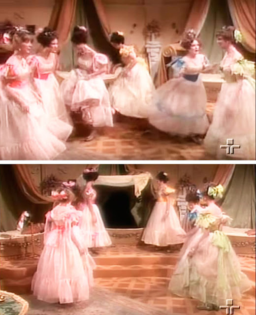 figurino as princesas dançarinas indo para o baile princesas dançarinas