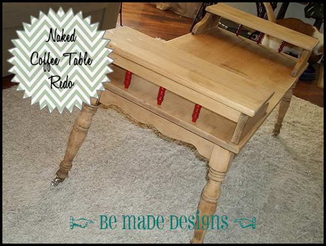 Naked Coffee Table Redo {be made designs}