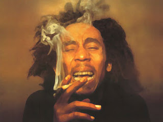 Bob Marley Smoking Water Paint HD Wallpaper