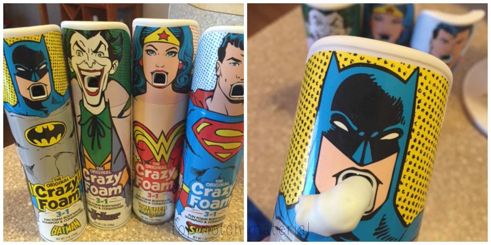 Top Notch Material Crazy Foam is Back with SUPERHEROES!