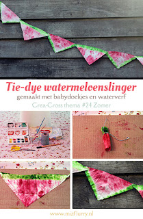 Tie-dye watermeloenslinger