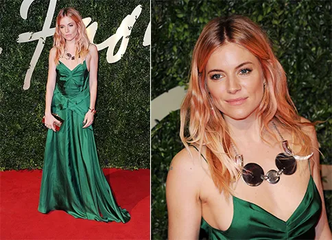 British Fashion Awards 2013 - Sienna Miller in Burberry