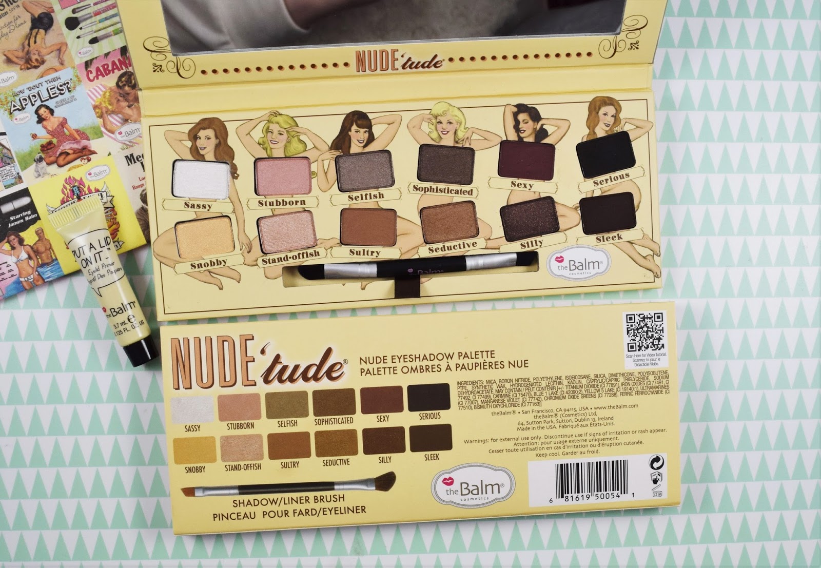 The balm nude’tude eyeshadow palette.