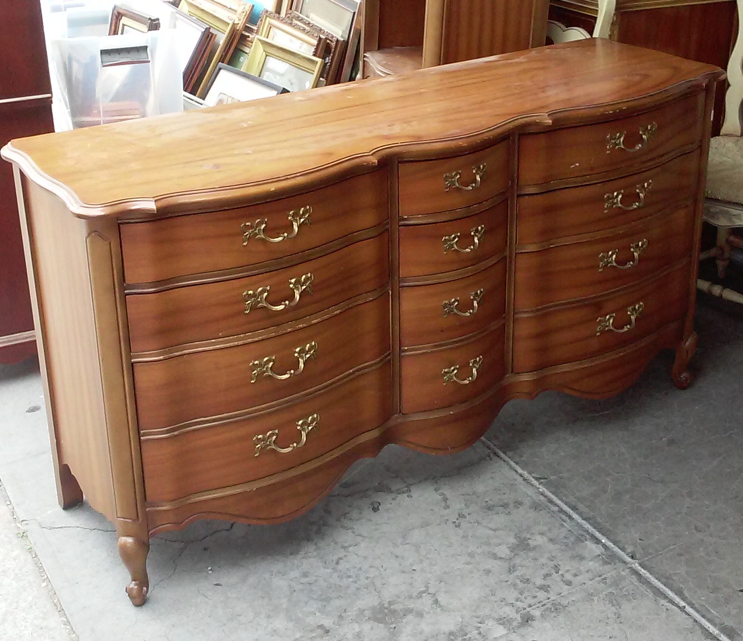 UHURU FURNITURE & COLLECTIBLES SOLD 4771 "Drew" Vintage French Cherry
