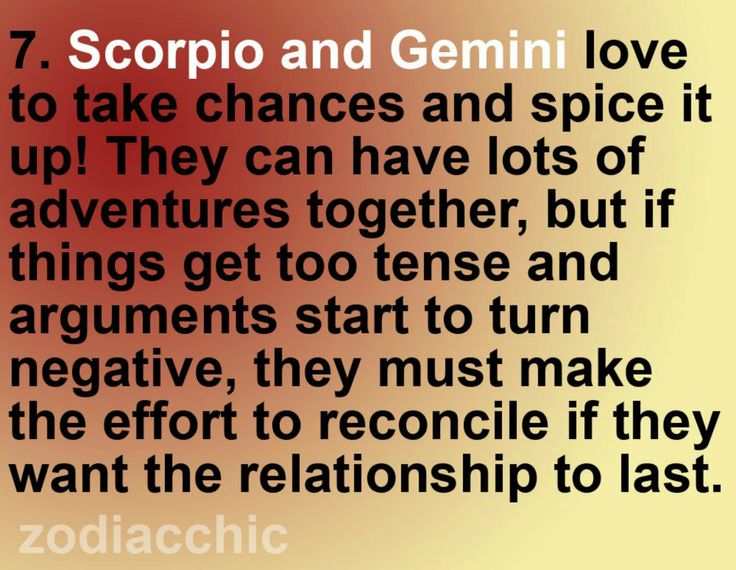Gemini match scorpio love Scorpio and