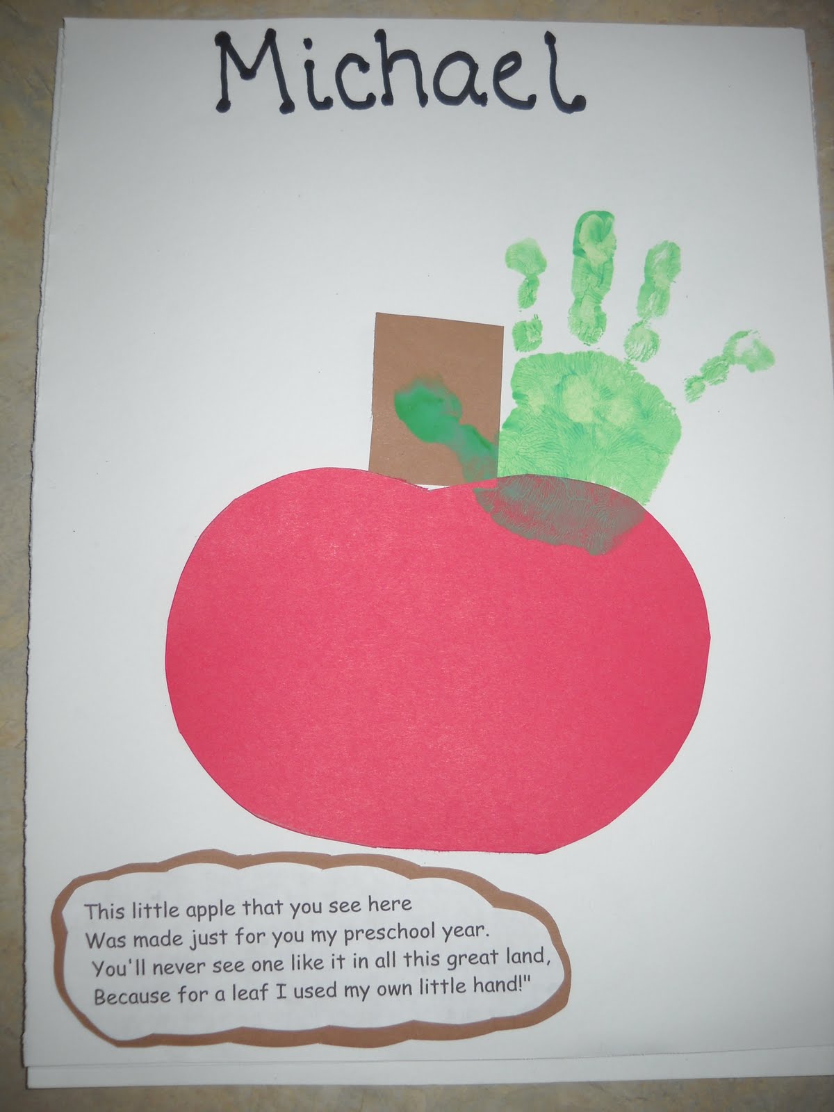 Apple Kids Crafts, Apple Crafts For Kids, Fall Kids Crafts Preschool