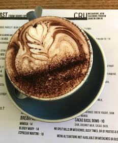 Cru, Kew, hot chocolate