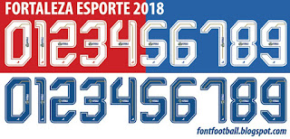 FONT FOOTBALL: Font Vector Fortaleza Esporte 2018 kit