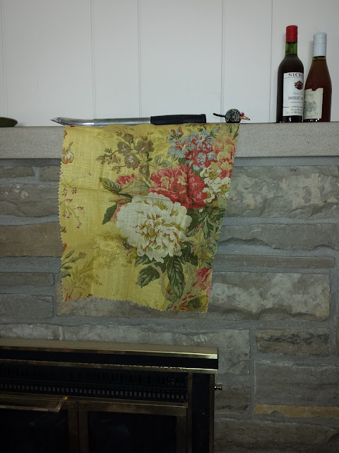 Progress on renovating our 1950's ranch Fabric for curtains