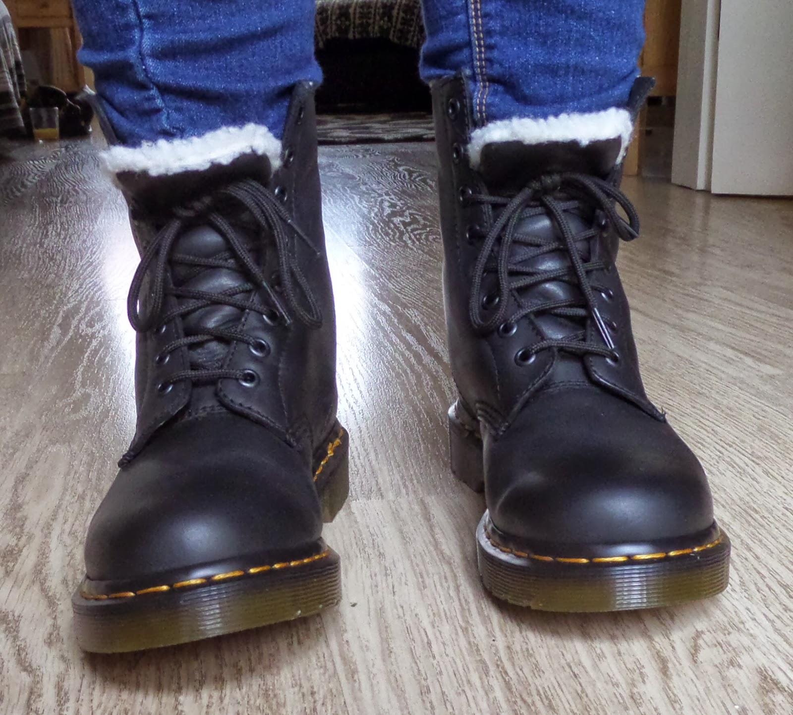 doc martens shearling lined