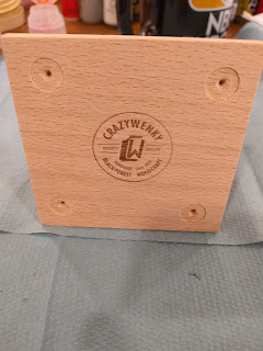 Those dots are for rubber feet - really well thought out! Underside of the plinth