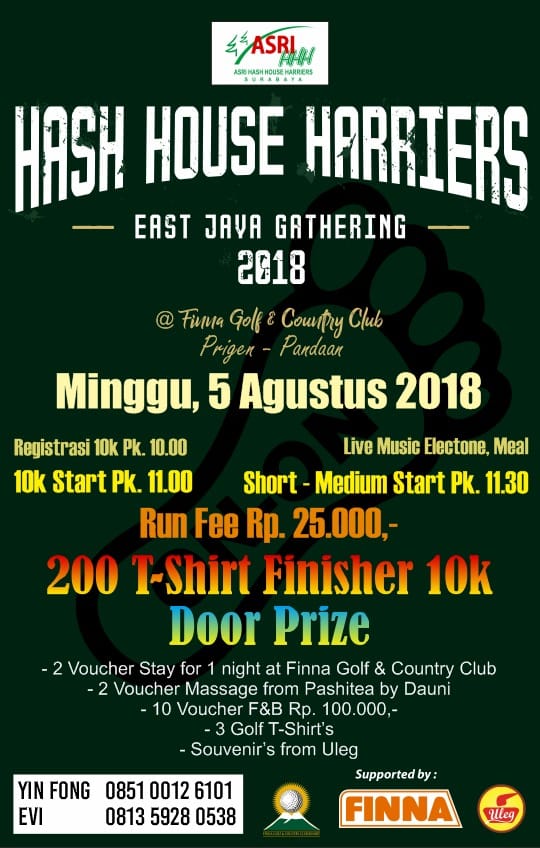 Hash House Harriers East Java Gathering • 2018