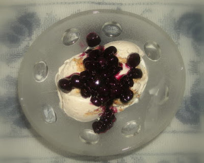 La Gringa's Blueberry cheesecake ice cream
