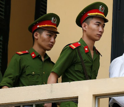 Vietnamese police officers