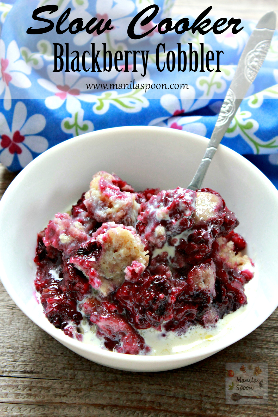 This is so incredibly delicious and incredibly easy to make! Best of all, no baking is required, as your slow cooker does all the work. Serve hot with cream or ice cream - heavenly! Slow cooker blackberry shoe