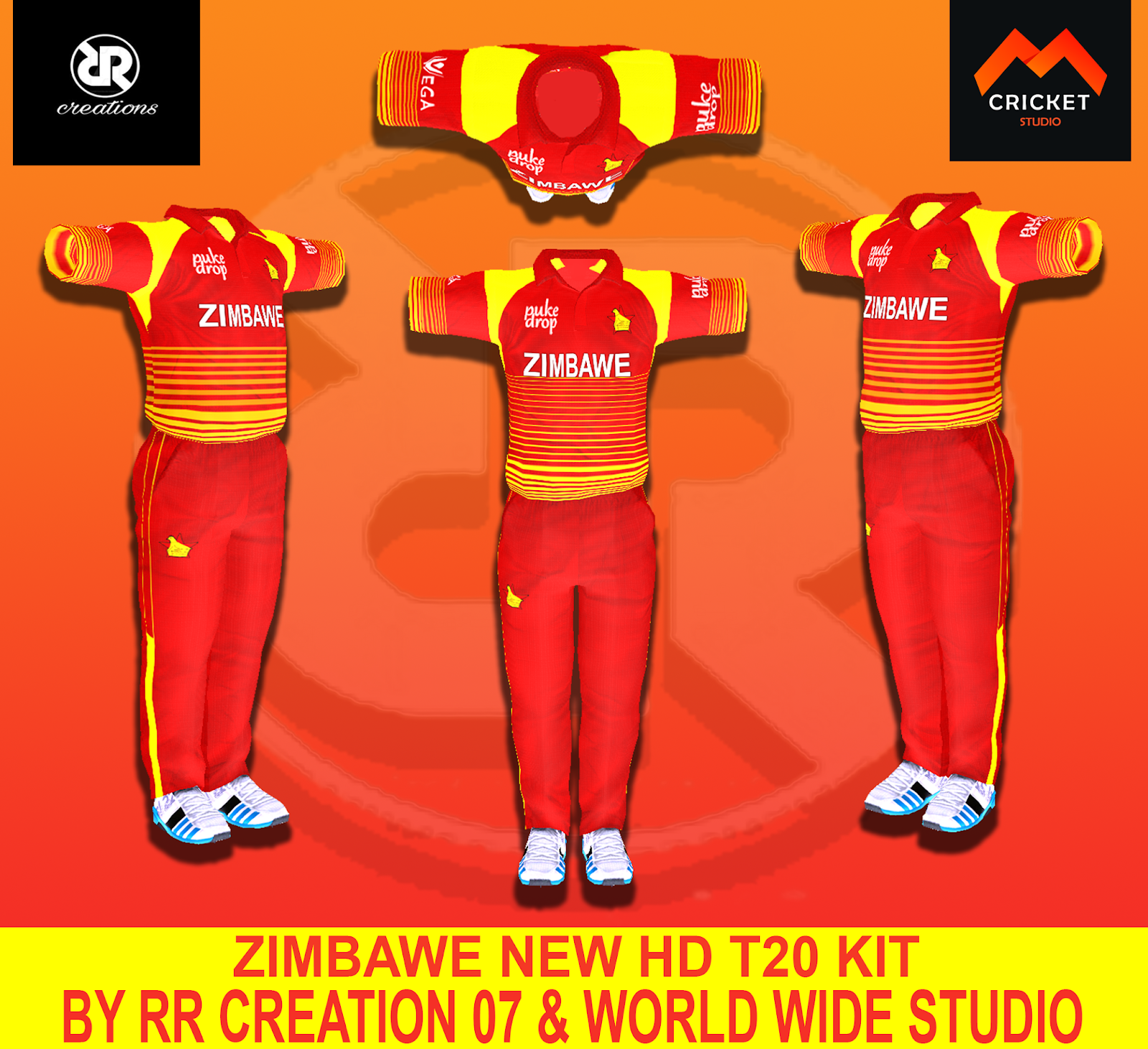 Zimbabwe cricket kit Clearance