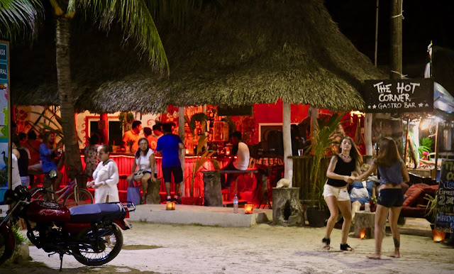 The Hot Corner bar in Holbox.
