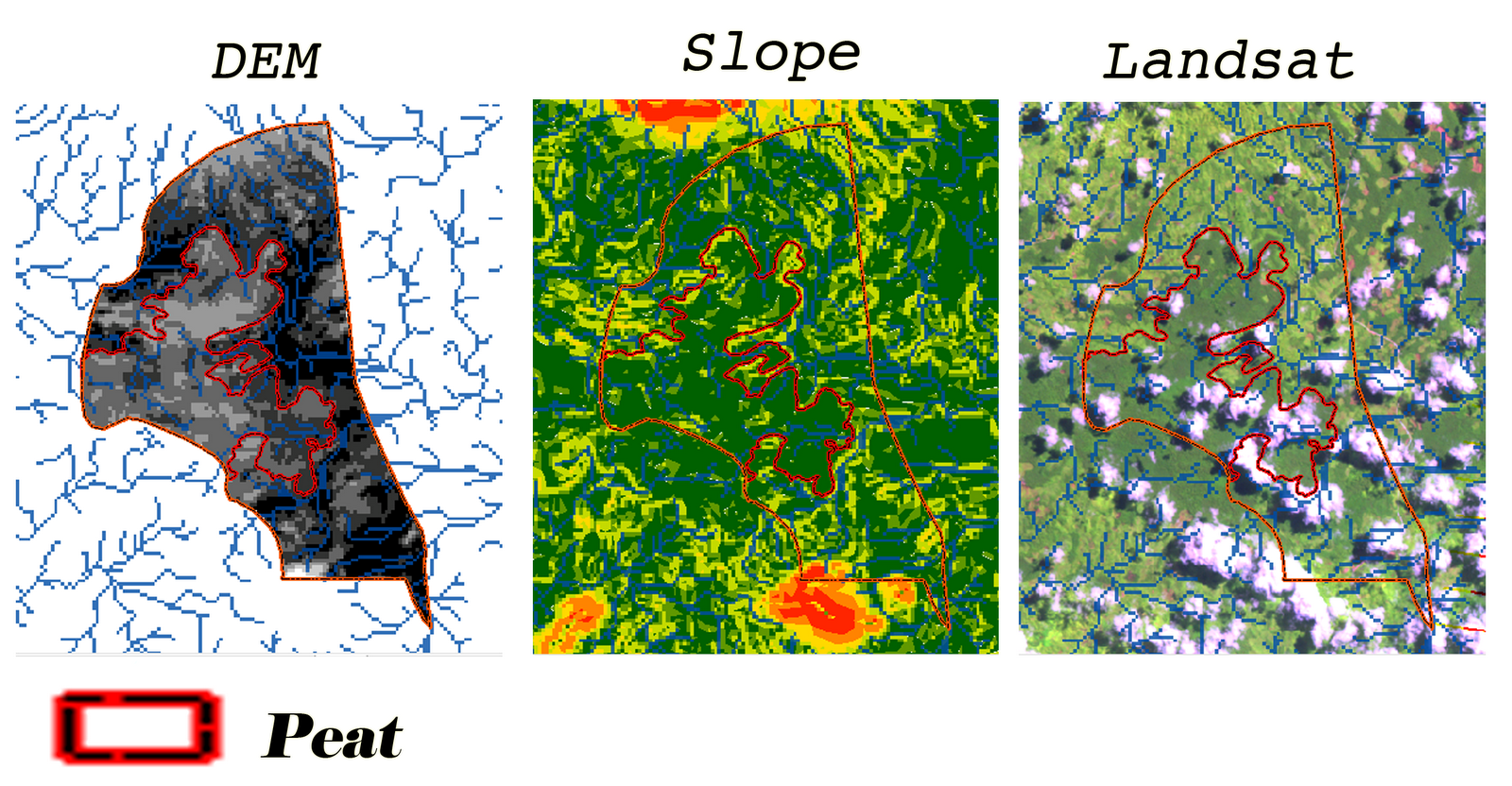 Predicting the Existence of Peat Areas