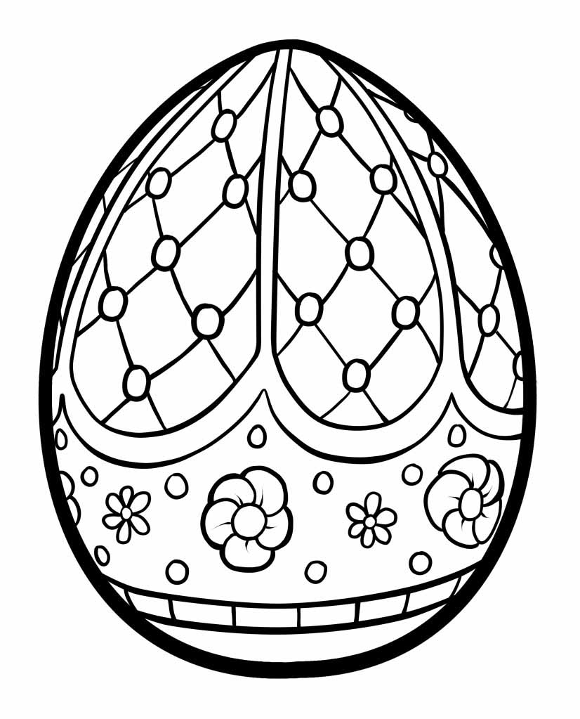 easter egg coloring pages - Squid Army