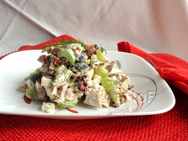 Chicken, Grapes, Salad, summer dinner, recipe