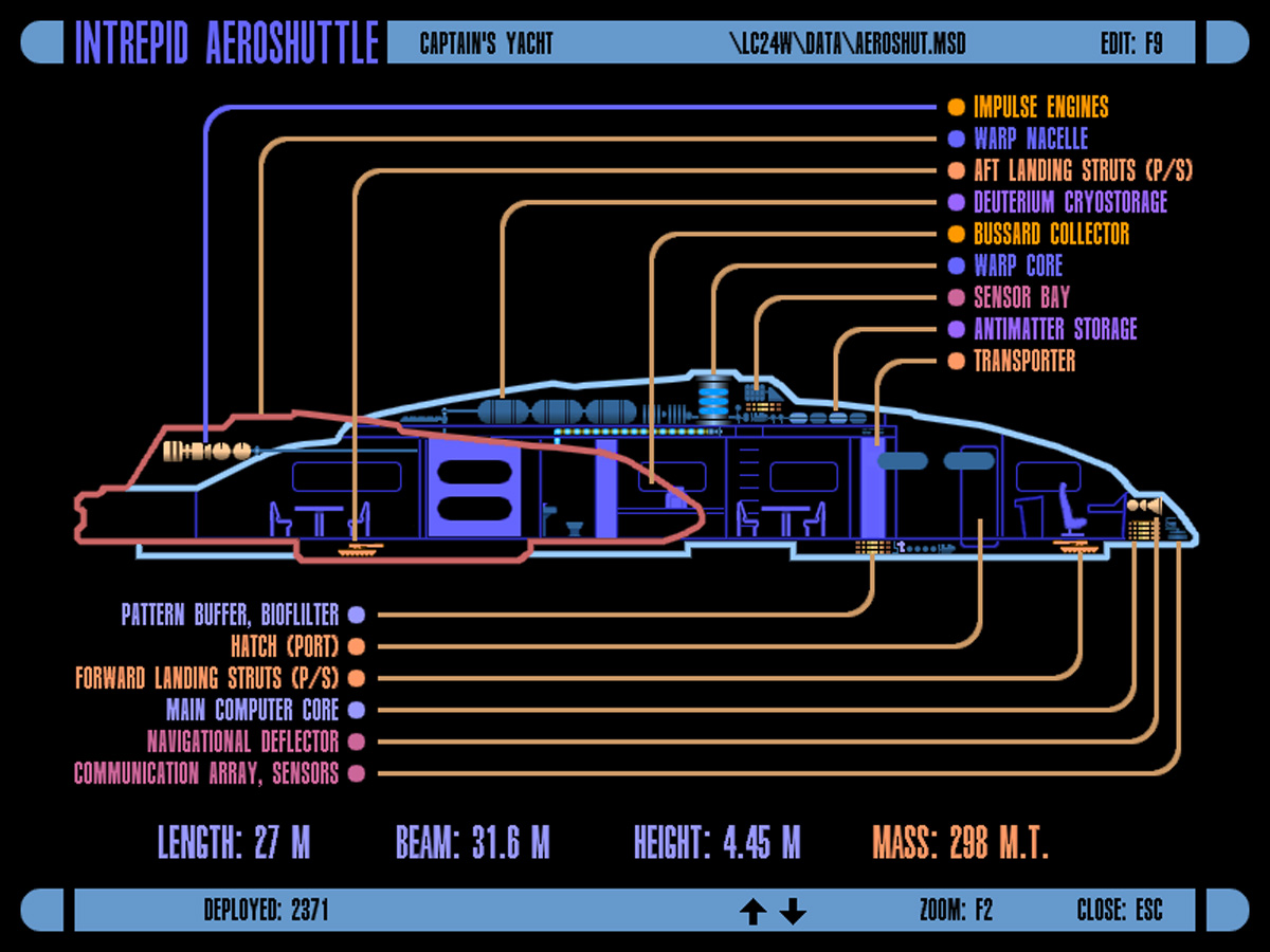 Legendary Universe Intrepidclass Aerowing / Captain's Yacht