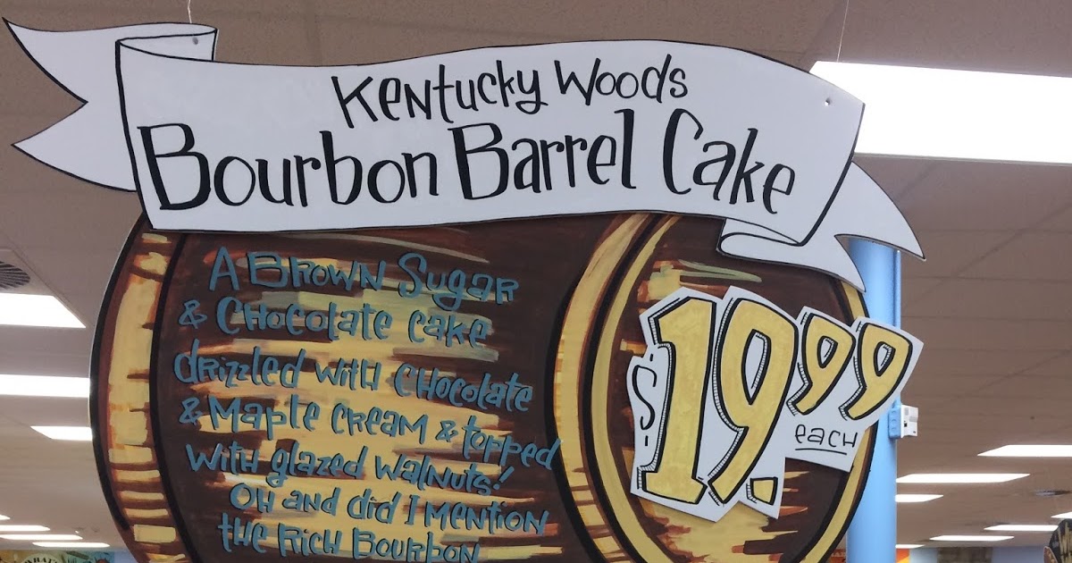 Nana�s Blue and White Dishes Bourbon Barrel Cake