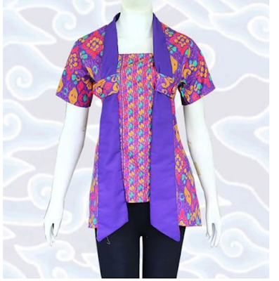 model baju jumputan palembang modern