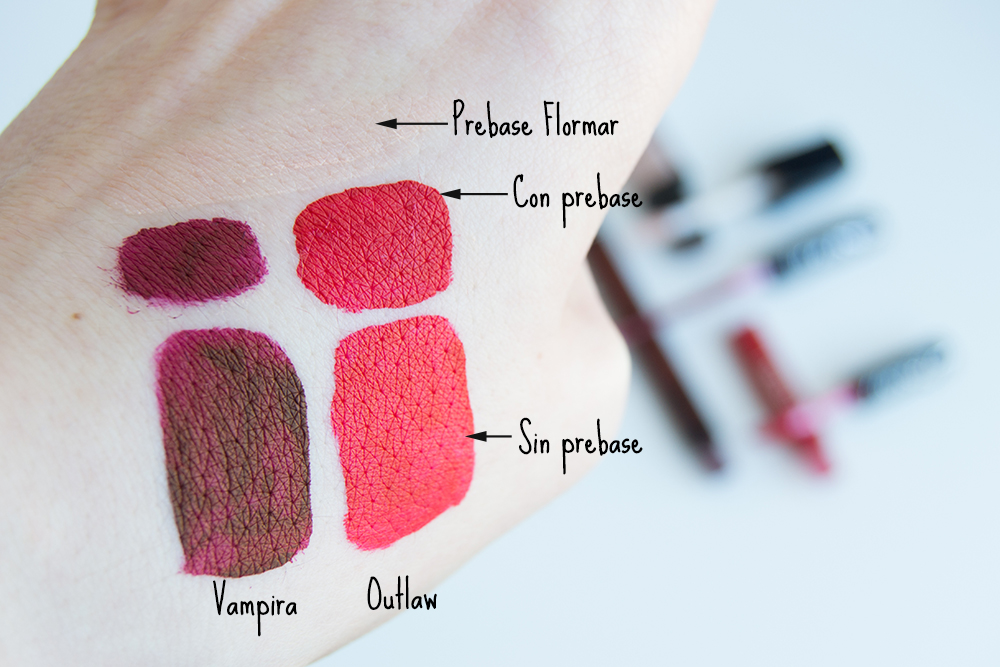 Everlasting Liquid Lipstick de Kat Von D, prebase labial Flormar