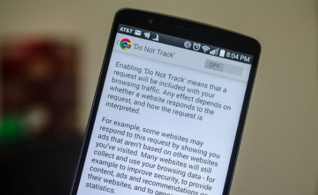 كيفية زيادة الخصوصية والأمان على هاتفك الذكى باستخدام خاصية عدم التتبع على جوجل كروم Do Not Track