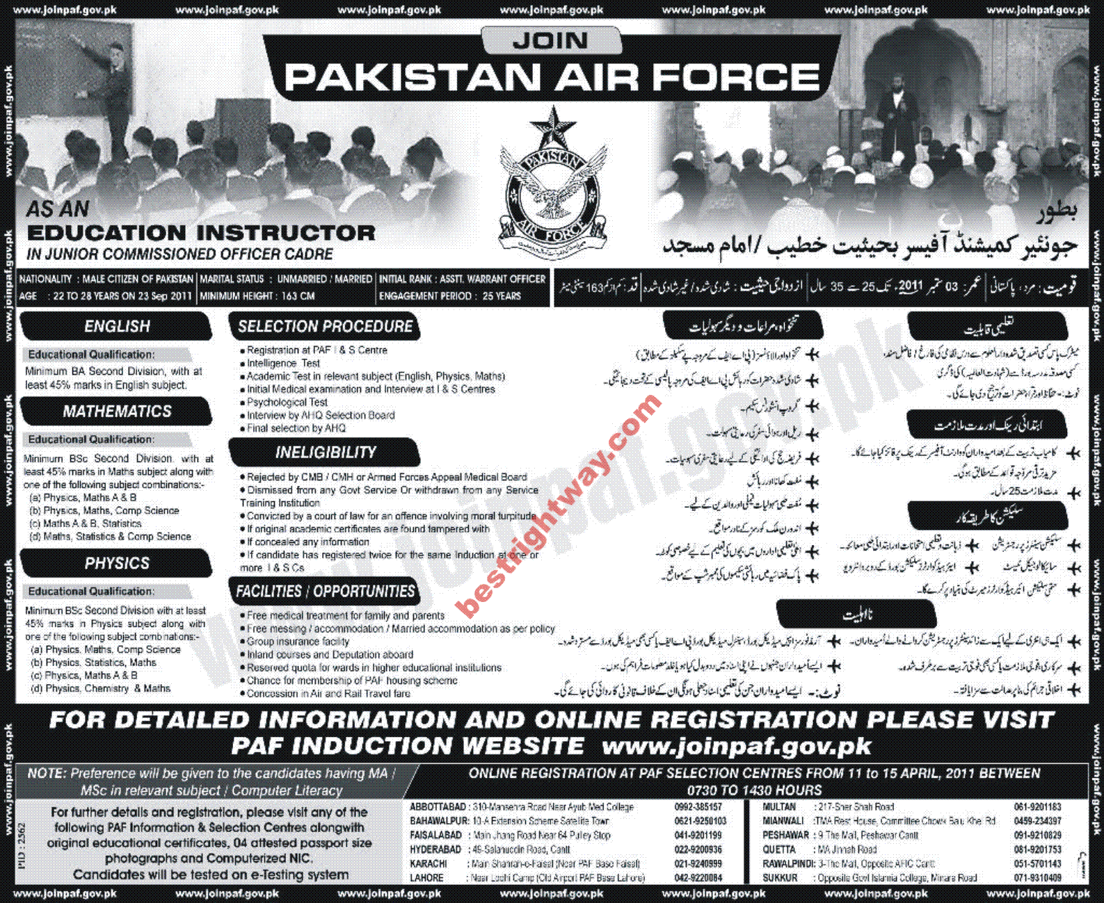 Pakistan air force jobs best right way