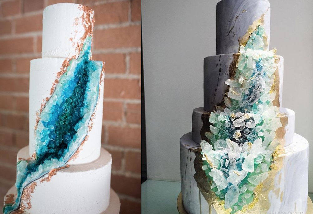 Geode Wedding Cakes